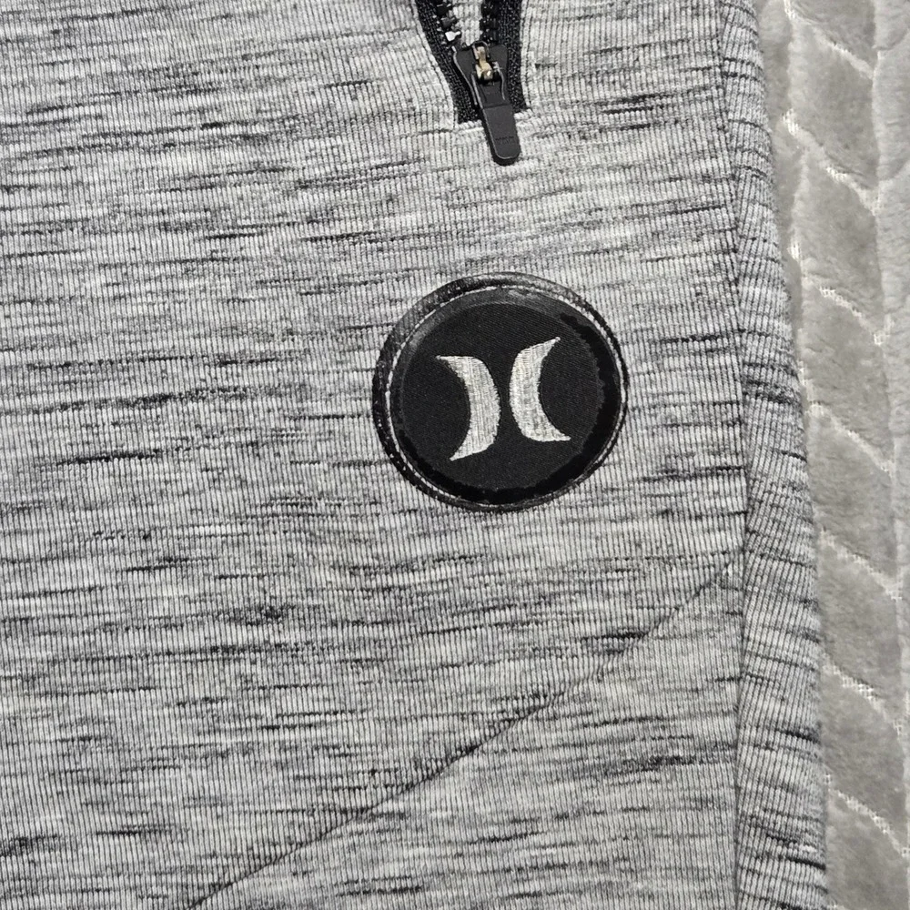 Hurley Phantom Mens Space Dye Knit Athletic Sweat Shorts Gray Size L D8458-00